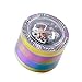 JOMSK Kieszonkowy młynek do przypraw metalowy młynek do dymu 52 mm stop cynku czterowarstwowy lód niebieski diament tarcza karty do gry kości ziół młynek (kolor: Wielokolorowy, rozmiar: 52 mm x 48 mm)