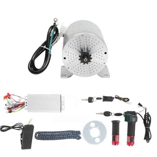Motore elettrico a spazzola 350 W, IP54, impermeabile, silenzioso < 55 dB, elevata capacità di carico 100 kg, motore di ricambio per scooter elettrici, e-bike, go-kart, Trike (24 V