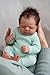SCOM Reborn Baby Dolls Girl 18 Inch – Full Body Vinyl, Realistic Sleeping Newborn, Poseable & Washable, Hand-Rooted Hair, with Accessories, Gift Set for Kids 3+