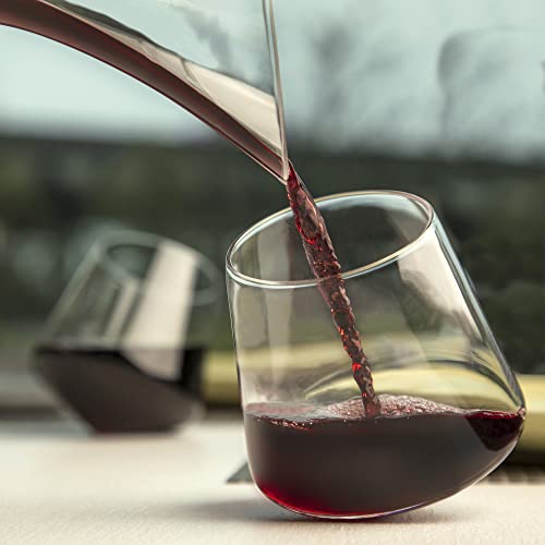Stemless Wine Glasses Set Of 2 Aerating Wine Glasses Elegant Wine Glasses Stemless Large Wine Glass Culinexco.com Red Wine Glass Tumbler Stemless Wine Glass Set Cup Wine Cups Non Drip No Spill Glass #TOP5