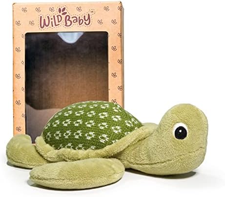 WILD BABY Microwavable Sea Turtle Plush - 12" Lavender-Scented Stuffed Animal Toy