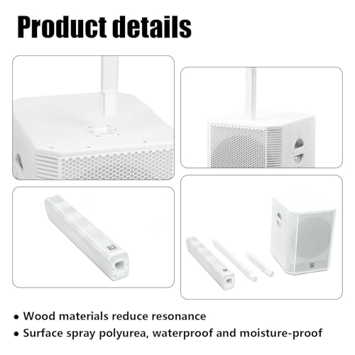 (Expected Launch:Mid-March) EXOTON S-1503W Portable Line Array Column PA/DJ System with 15" Powered Subwoofer, 2000W Professional System, 125dB (Pre-Order Includes Free subwoofer Cover) - Image 5