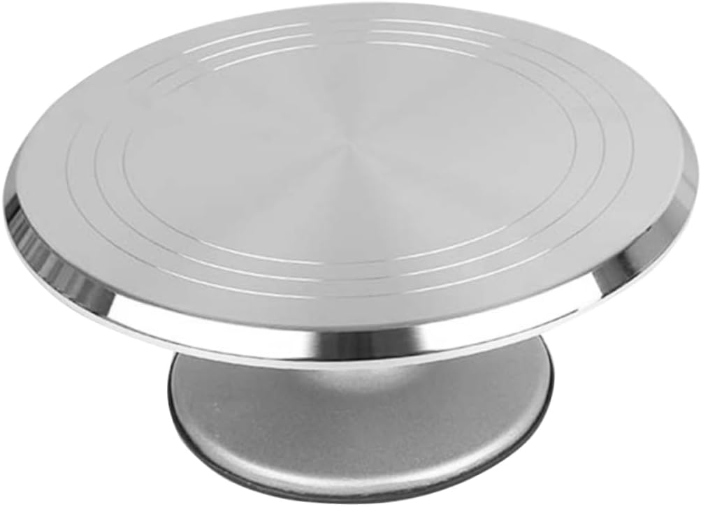 Aluminum Alloy Cake Stand Turntable Rotating Cake Decorating Stand for Baking