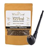 White Leaf 100% Natural Flavour Herbal Smoking Blend 1 Pack (3.52 Oz/ 100 gm) - Tobacco & Nicotine F