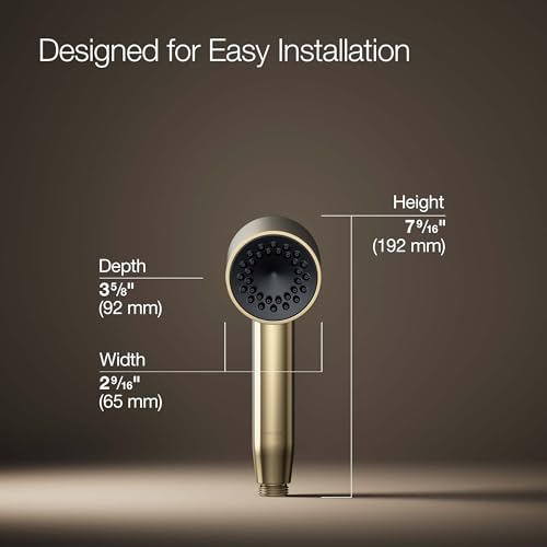 Regadera de mano Kohler 26286-AF French Gold minimalista miniatura 3