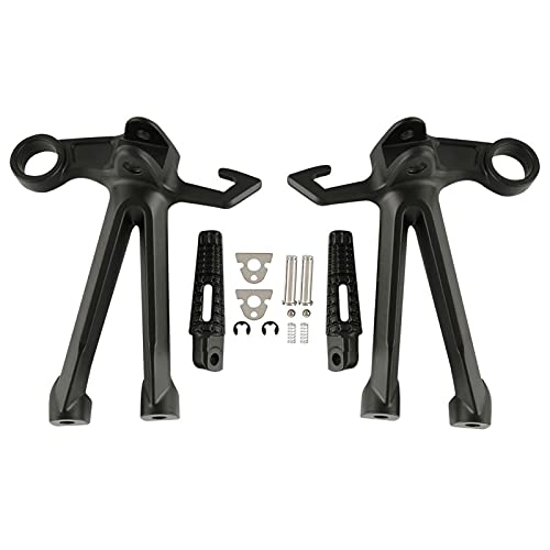 Support repose-pieds arrière moto Suzuki GSXR 1000 K7 K8 2007 2008 noir