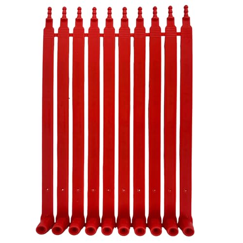 AVG Packaging Supplies Red Plastic Security Seals (8