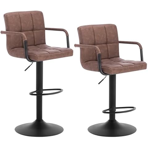 WOLTU Dark Brown Adjustable Bar Stools Cover