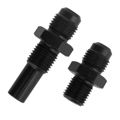 2pcs 4L80E Transmission Cooler Adapter Fittings, Front and Rear Port 6AN Male Flare to 1/4 NPS for LS1 LM7 LR4 LQ4 LS6 L59 LQ9 LM4 L33 LS2 LH6 L92 L76 LS3