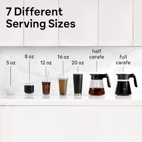 Braun MultiServe Plus 10-Cup Drip Coffee Maker - Hot & Cold Multi-Serve Brewer with Timer and Auto Start, Hot Water Dispenser, Over Ice Function, Stainless Steel & Pod-Free Design, KF9370SI