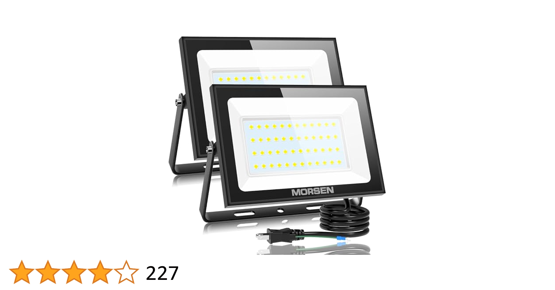 MORSEN 投光器 80W 2セット led 10000ML 6500K 極薄 Amazon.co.jp: 【超爆光·2個セット】MORSEN led投光器 作業灯