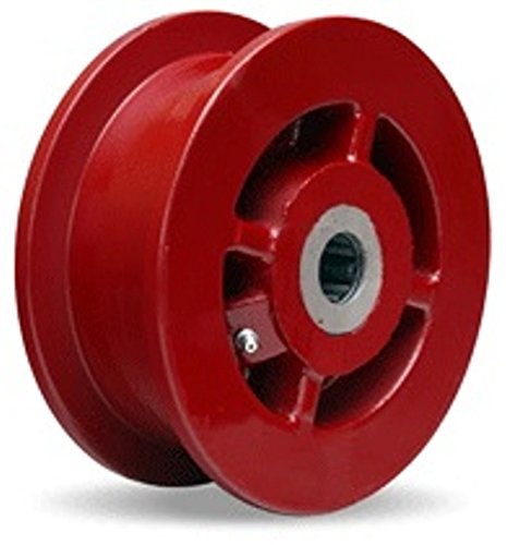 6" X 2" (6HDFL62W) Forged Steel Flanged Wheel, 2500 lbs Capacity, Roller Bearings