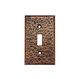 Premier Copper Products ST1 Copper Switch Plate Single Toggle Switch Cover, Oil Rubbed Bronze