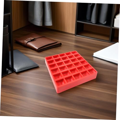 Caja organizadora de monedas roja de plástico KICHOUSE miniatura 6