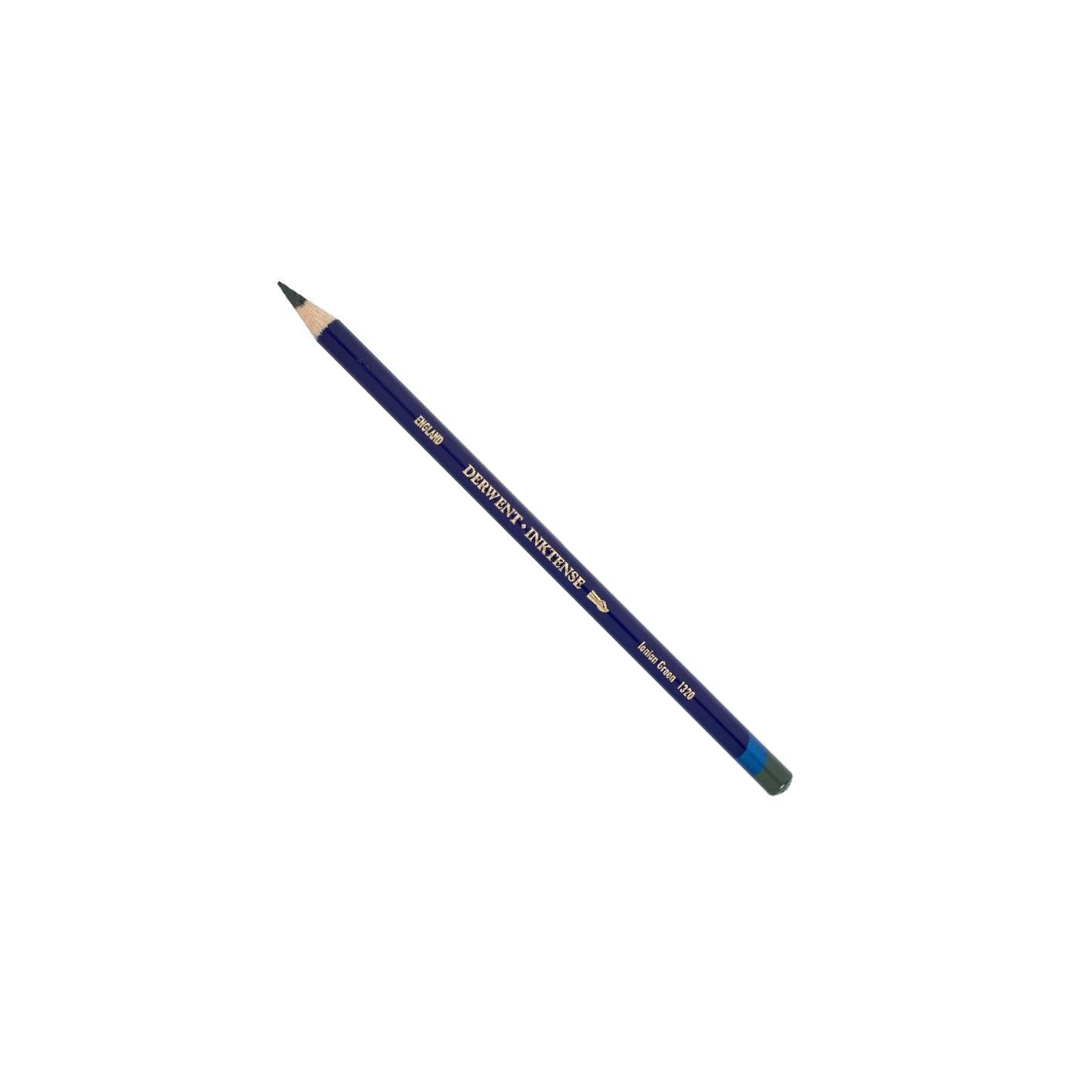 Derwent Inktense Permanent Watercolour Single Pencil, Ionian Green (1320), 4mm Premium Core Strength, Water-Soluble, Ideal for Drawing, Colouring & Painting on Paper & Fabric, Professional Quality (2301880) — image 1