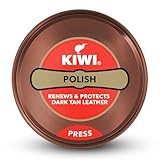 Kiwi Paste Shoe Polish - Dark Tan 40g