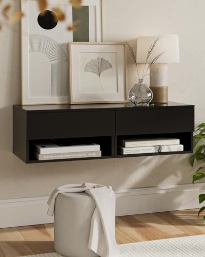 Aienvey HZ1110 Floating Nightstand, Small Modern Floating Nightstand With Drawer, Floating Shelves thumb #6