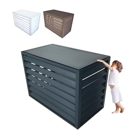 Cubierta de aluminio para aire acondicionado exterior y protector de radiadores multifunción