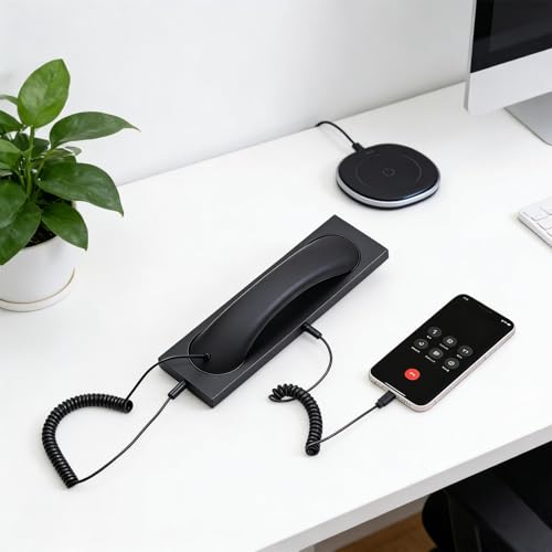 Auricular retro Tipo C con cable y micrófono para teléfonos móviles 3