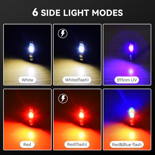 Porte-clés lampe torche rechargeable S12Plus pour la nuit