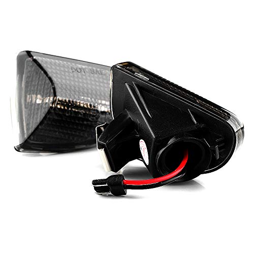 LIGHTDELUX Ersatz für 2 x LED Blinker Seitenblinker Blinkleuchte Kotflügel-Blinker mit E-Prüfzeichen Black Vision V-171310
