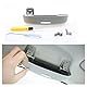 CDEFG Sonnenbrillenhalter Brillenetui Kompatibel mit Seat Leon 4 Cupra Formentor/Cupra Terramar 2020-2024 2025 Auto Brillenhalter Auto Glasses Case Holder Brillenetui Käfig Innenraum Zubehör (Grau)