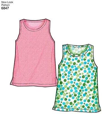 New Look Sewing Pattern 6847 Child Sleepwear, Size A (3-4-5-6-7-8)
