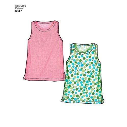 New Look Sewing Pattern 6847 Child Sleepwear, Size A (3-4-5-6-7-8)