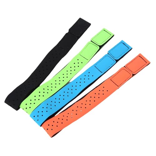 Mcclellanty 4 Piezas de Repuesto para Monitor de Ritmo Cardíaco, Correa para Brazalete, Brazalete de Repuesto Ajustable, Correa para Muñeca Deportiva Universal M