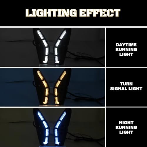Luces de circulación diurna para Civic 2025 con luz LED DRL de 12V 5