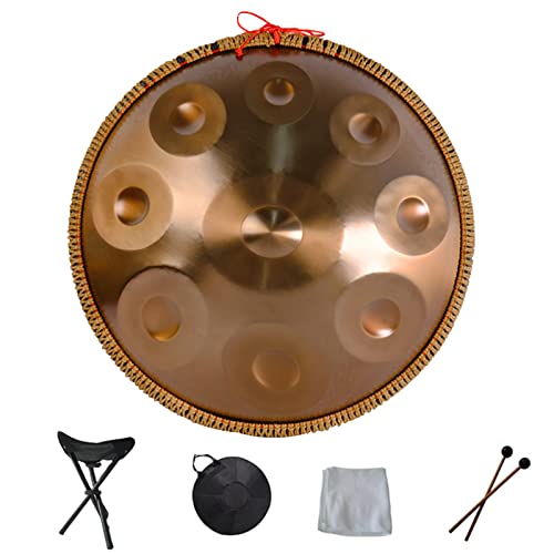 Handpan tambor acero 9 notas con bolsa y mazos miniatura 1