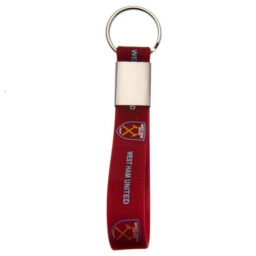 West Ham United Men's Red Fc Silicone Keyring (One Size) (Red)