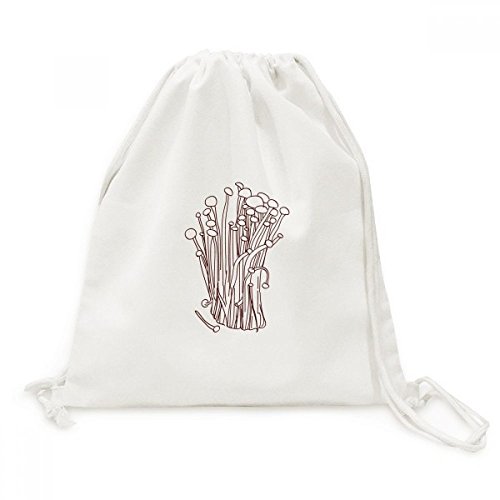 Sac de voyage en toile champignon et sac de shopping à cordon