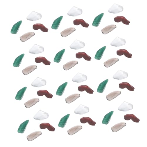 Garneck Crystal Gravel Ornaments Set for DIY Fish Tank Decorations Garden Stones Flowerpot Decor Delicate Aquarium Pebbles