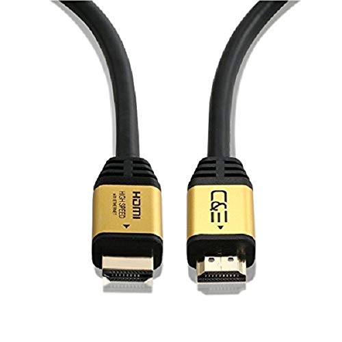 C&E 3 FT(0.9M) High Speed Ultra 4K HDMI Cable with Ethernet Gold (3 Feet/0.8 Meters) Supports 4Kx2K@60HZ, 18 Gbps - 24 AWG - 3D / ARC/CEC/HDCP 2.2 / CL3 - Xbox PS4 PC HDTV