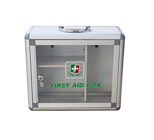 Brandway Emergency First Aid Kit Box/Emergency Medical Box/First Aid Box for Home - School - Office/Multi Compartment (Grey)