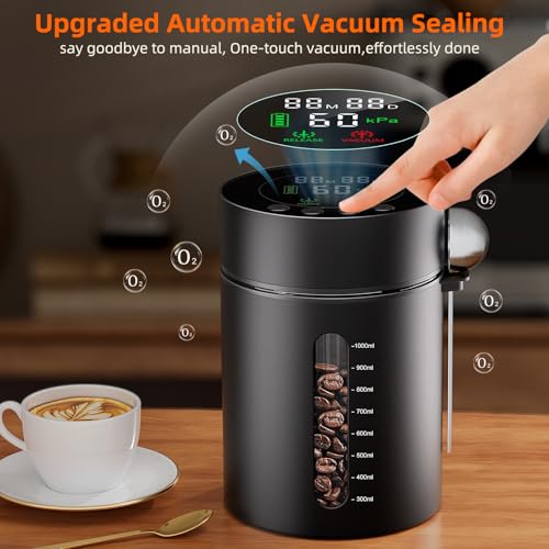 Automatic Vacuum Coffee Canister