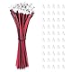 Lyeteung 50 Sets JST 1.5 ZH 2 Pin Steckverbinder, Mini Micro JST 1.5 mm 2-Poliger Stecker mit 150mm 26AWG Kabel & Female (Schwarz Rot)