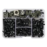 Jeu De Vis De Carénage De Carrosserie De Moto, 177 Pièces, Pour Forza 125 Pour Hornet 600 Cb125r Xadv Cbr 600 Rr Cbr500r Pour Rebelle 500 attaches assorties(Noir)