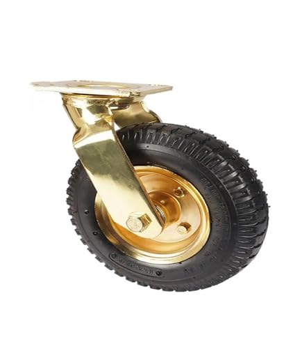 Roues de chaise de bureau et chariots robustes en caoutchouc gonflable haute densité - 3