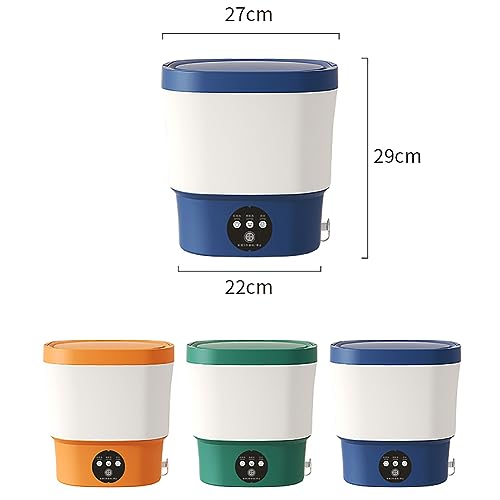 Mini lave-linge 9L performant avec essorage lumière bleue et 3 modes de lavage précis - 7