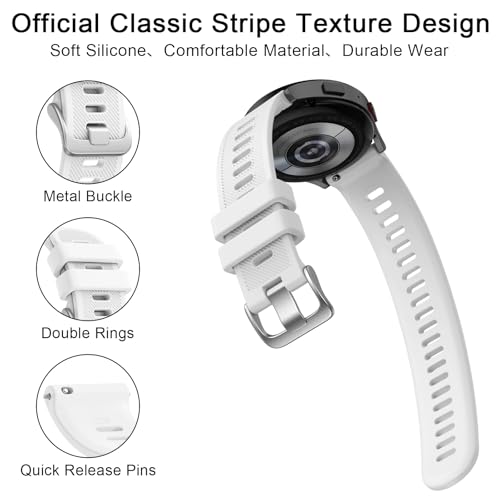 Image of Tobfit Straps Compatible with Garmin Vivoactive 5 /3,Venu Sq /Venu Watch Band for Women Men, 20mm Soft Silicone Sport Strap for Garmin Vivoactive 3 /5, Vivomove HR, Forerunner 245 /645 Music