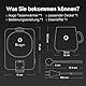 Ikago Intelligentes beheiztes Kaffeewärmer Set, 1 °C präzise Temperaturregelung, elektrischer Kaffeewärmer mit automatischer Abschaltung, Geschenke für Frauen, Männer, Väter, Mütter, Intelligence
