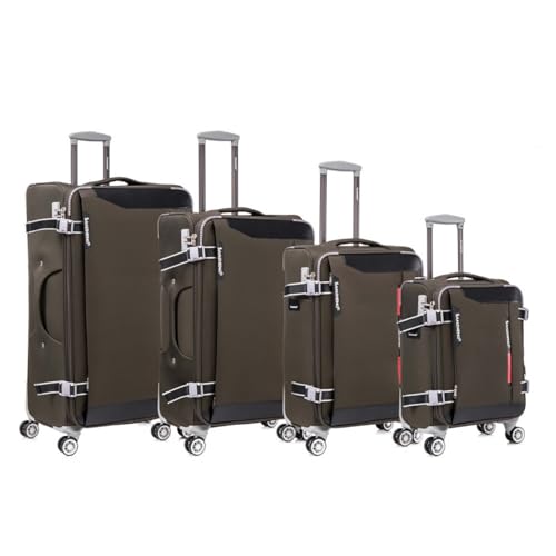 Luggage & Travel Gear Softside Upright Luggage Set, Lightweight,4-Piece (20//24/28/32 Inch) Travel Suitcase (Sage Green)
