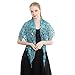 Lifup Shawl Wraps Sequin Beaded Evening Cape Soft Mesh Fringe Wraps for Evening Dresses Weddings Blue