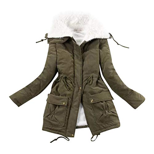 MOMOXI Abrigos para Mujer Chaqueta de AlgodóN de Invierno con Capucha Larga...