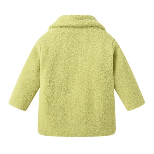 Girls Fall Fleece Jacket Flannel Sherpa Fuzzy Long Sleeve Button Down Trench Coat Fall Winter Coat Kids Baby Clothes2