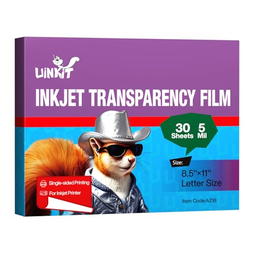 Uinkit Inkjet Transparency Film 8.5x11 OHP Overhead...