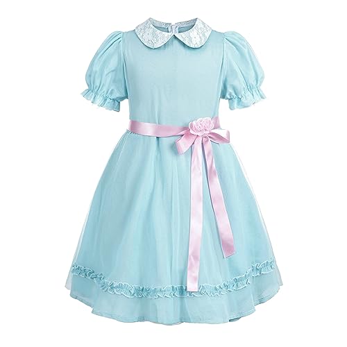 Disfraz The Grady Twins azul para niñas talla media miniatura 4
