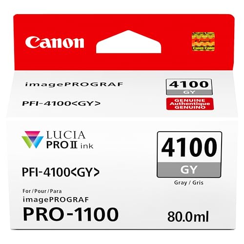 PFI-4100 GY cartouche d'encre Lucia PRO II gris pour imprimante grand format traçage graphique